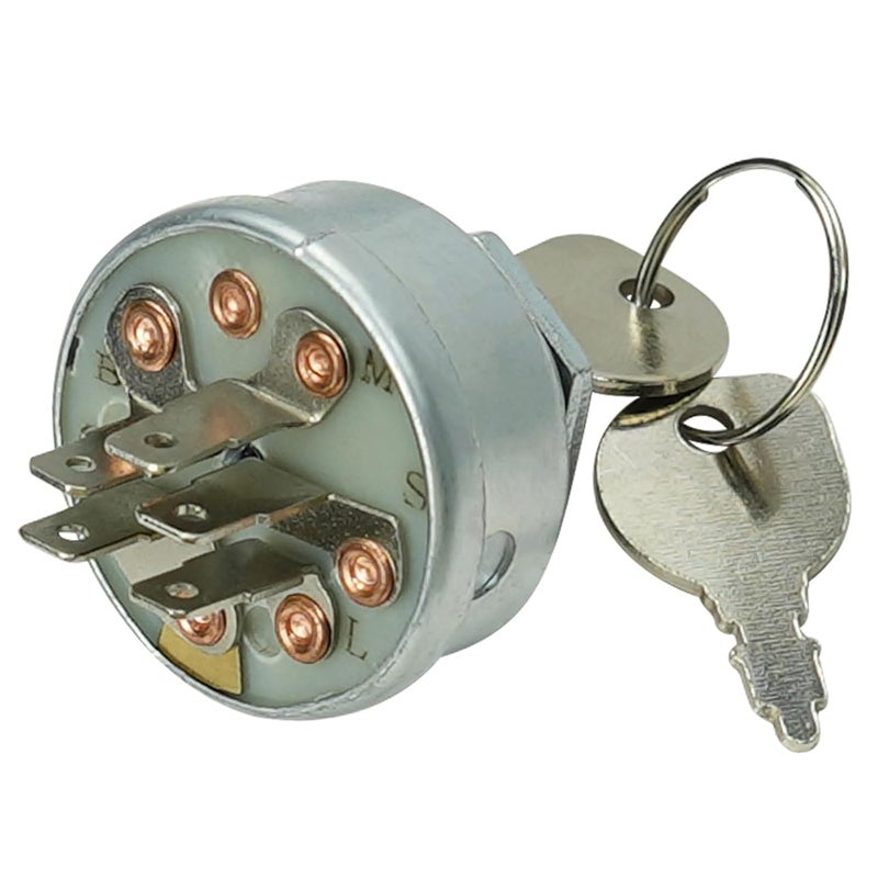 gradora Riding Lawn Mower Ignition Switch 3 Position 5 Terminals Replacement for MT-D Craftsman JD to-ro Crafts-Man Riding Lawn Mowers 925-0267 725-0267 STD365402 - Image 1